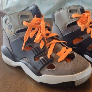 Looney Tunes Adidas Equipment Rare "Daffy Duck" Size 6 Grey Orange Hi Tops 2008